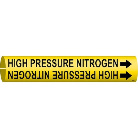 Pipe Marker, High Pressure Nitrogen, Yel, 4195-A MPN:4195-A