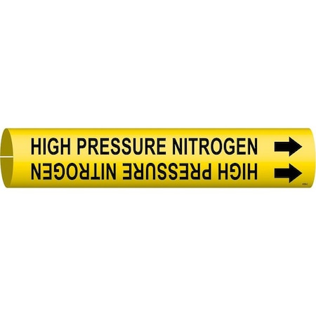 Pipe Marker, High Pressure Nitrogen, Yel, 4195-C MPN:4195-C
