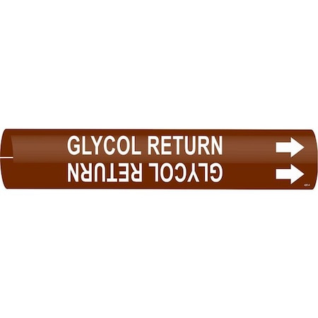 Pipe Marker, Glycol Return, 4201-A MPN:4201-A