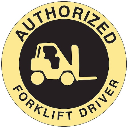 HardHatLabel, Vinyl, Circle, White, PK4 MPN:42229
