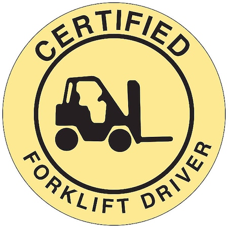 Hard Hat Emblem Label, English, PK4, 42233 MPN:42233