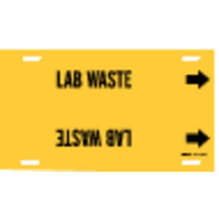 Pipe Marker, Lab Waste, Yel, 6 to 7-7/8 In MPN:4226-F
