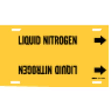 Pipe Marker, Liquid Nitrogen, Y, 10 to15 In MPN:4227-H