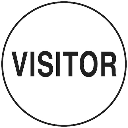 HardHatLabel, Vinyl, Circle, White, PK4 MPN:42284