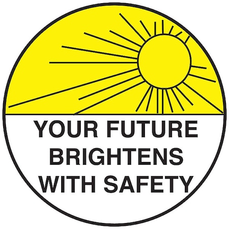 Hard Hat Emblem Label, 2in. dia., Vinyl, 42290 MPN:42290