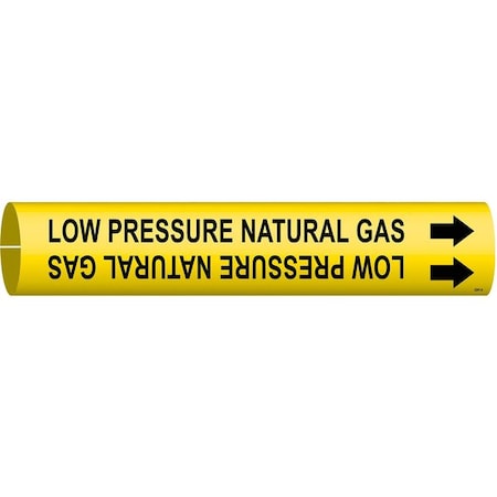 Pipe Marker, Low Pressure Natural Gas, Yel, 4241-A MPN:4241-A