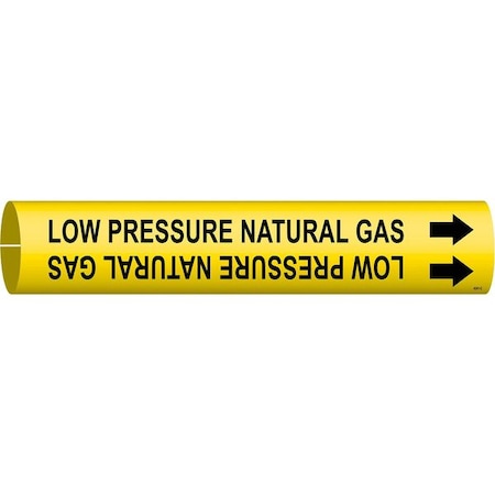 Pipe Marker, Low Pressure Natural Gas, Yel, 4241-C MPN:4241-C