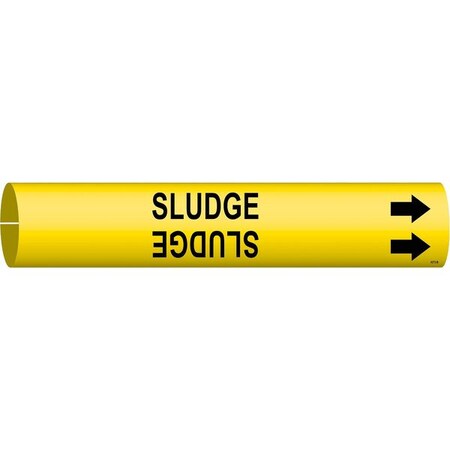 Pipe Marker, Sludge, Yel, 1-1/2 to 2-3/8 In MPN:4273-B