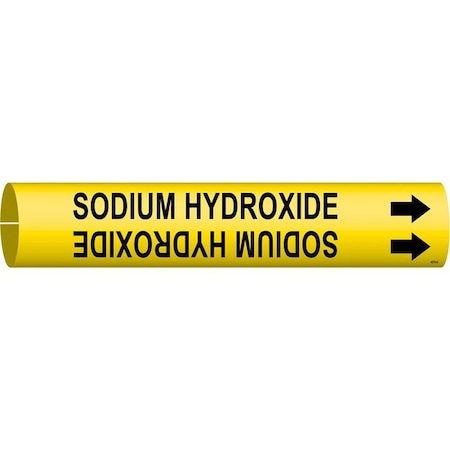 Pipe Marker, Sodium Hydroxide, 2 13/16in H MPN:4275-D