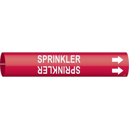 Pipe Marker, Sprinkler, R, 1-1/2 to2-3/8 In MPN:4277-B