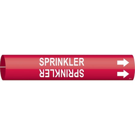 Pipe Marker, Sprinkler, R, 2-1/2 to3-7/8 In MPN:4277-C