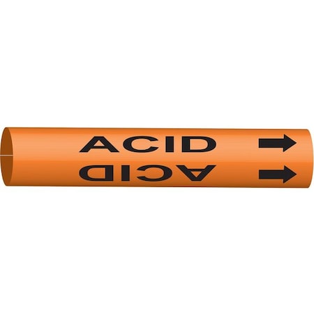 Pipe Marker, Acid, Orange, 10 to 15 In MPN:4289-H