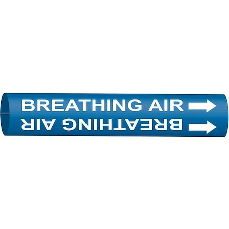 Pipe Marker, Breathing Air, Bl, 8to9-7/8 In MPN:4302-G
