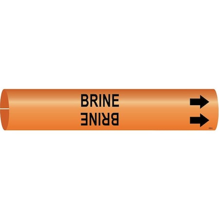 Pipe Marker, Brine, Orng, 1-1/2 to 2-3/8 In MPN:4304-B