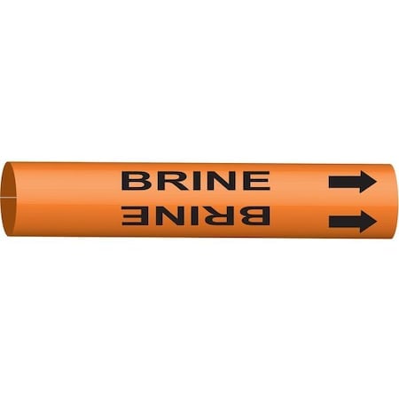 Pipe Marker, Brine, Orange, 6 to 7-7/8 In MPN:4304-F