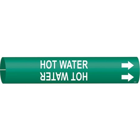 Pipe Mrkr, Hot Watr, 2 13/16in H, 2 4/5in W MPN:4335-D