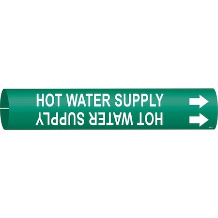 Pipe Mrkr, Hot Water Supply, 1-1/2 to2-3/8, 4338-B MPN:4338-B