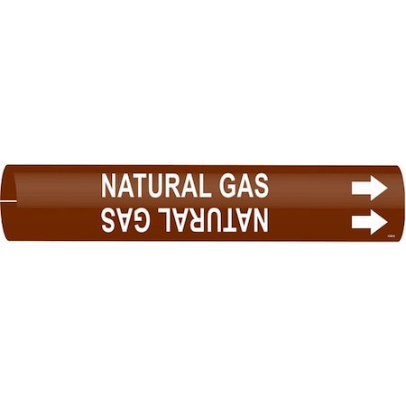 Pipe Marker, Natural Gas, 1-1/2to2-3/8 In MPN:4349-B