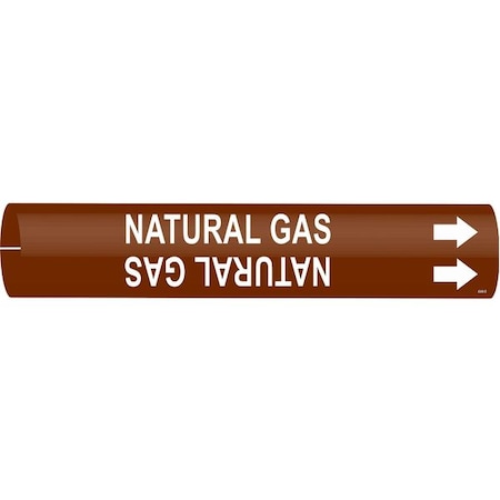 Pipe Mrkr, Ntrl Gas, 2 13/16in H, 2 4/5in W MPN:4349-D