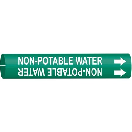 Pipe Mrkr, Non-Potable Water, 1-1/2to2-3/8, 4351-B MPN:4351-B