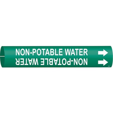 Pipe Mrkr, Non-Potable Water, 2-1/2to3-7/8, 4351-C MPN:4351-C