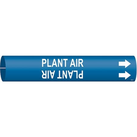 Pipe Marker, Plant Air, Bl, 2-1/2to3-7/8 In MPN:4353-C