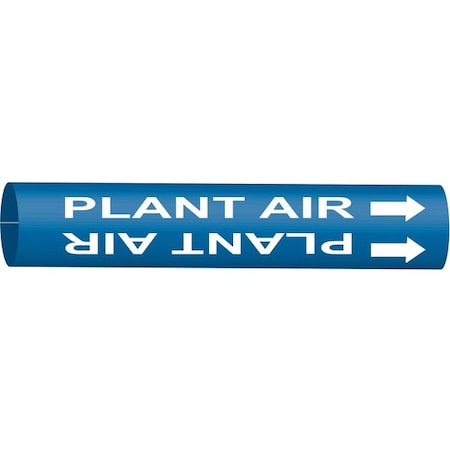 Pipe Marker, Plant Air, Blue, 8 to 9-7/8 In MPN:4353-G