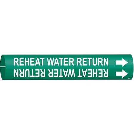 Pipe Marker, Reheat Water Supply, 4360-A MPN:4360-A