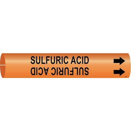 Pipe Marker, Sulfuric Acid, 4368-B MPN:4368-B