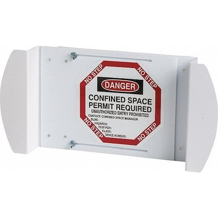 Manhole Cover Sign, 21 in H x 30 in W, Polyester, Rectangle MPN:43748