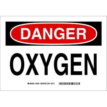 Safety Sign, 7 in H, 10 in W, Rectangle, English, 46441 MPN:46441