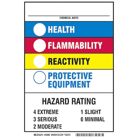 Sign, 10 in H, 7 in W, Aluminum MPN:46880