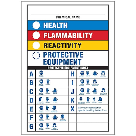 Sign, 10 in H, 7 in W, Aluminum MPN:46881
