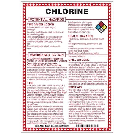Chemical Sign, 10 in Height, 7 in Width, Rectangle MPN:48859