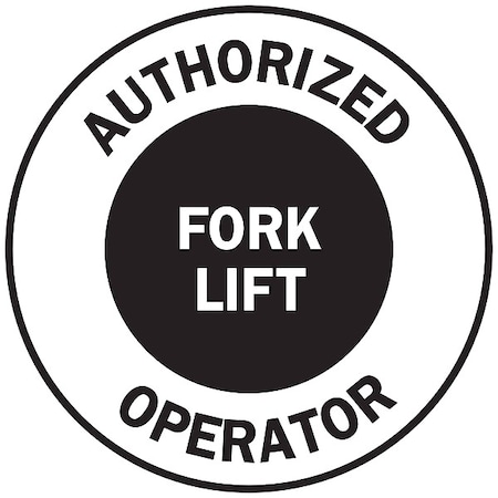 Hard Hat Emblem Label, English, PK4, 49554 MPN:49554