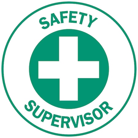 Hard Hat Emblem Labl, 2in. dia., Vinyl, PK4, 49564 MPN:49564