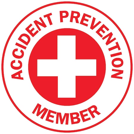 Hard Hat Emblem Labl, 2in. dia., Vinyl, PK4, 49574 MPN:49574