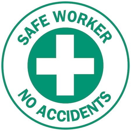 Hard Hat Emblem Label, English, PK4, 49577 MPN:49577