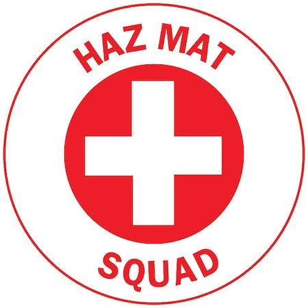Hard Hat Emblem Labl, 2in. dia., Vinyl, PK4, 49578 MPN:49578