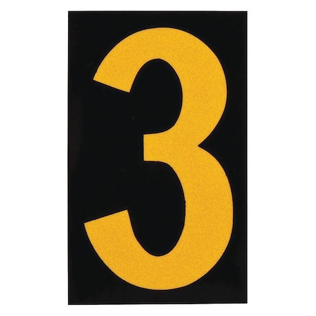 NumberLabel, 2-7/8inH, 1-3/4inW, PK25 MPN:5000-3