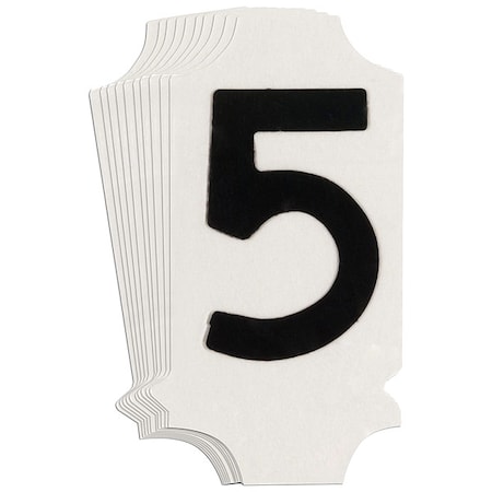 NumberLabel, 1-3/4inH, 7/8inW, PK10 MPN:5010P-5