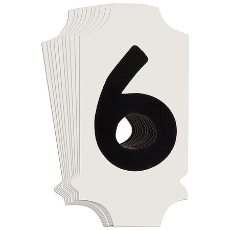 NumberLabel, 1-3/4inH, 7/8inW, PK10 MPN:5010P-6