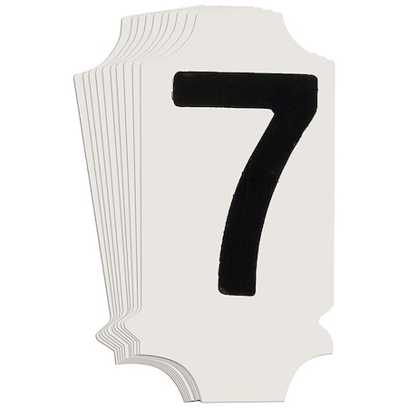 NumberLabel, 1-3/4inH, 7/8inW, PK10 MPN:5010P-7