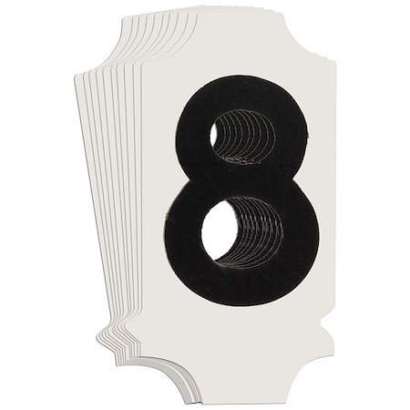 NumberLabel, 1-3/4inH, 7/8inW, PK10 MPN:5010P-8