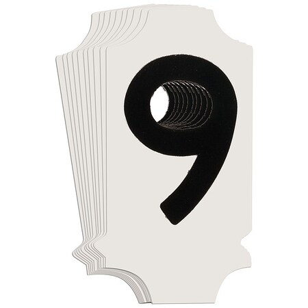 NumberLabel, 1-3/4inH, 7/8inW, PK10 MPN:5010P-9