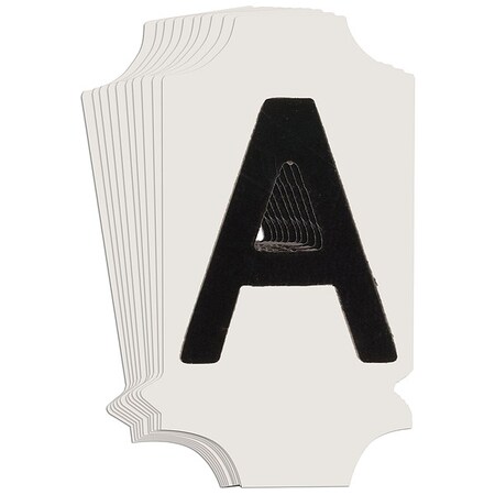 LetterLabel, Polyester, 1-3/4inH, 1inW, PK10 MPN:5010P-A
