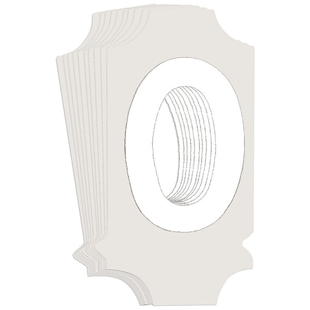 NumberLabel, 1-3/4inH, 7/8inW, PK10 MPN:5040P-0