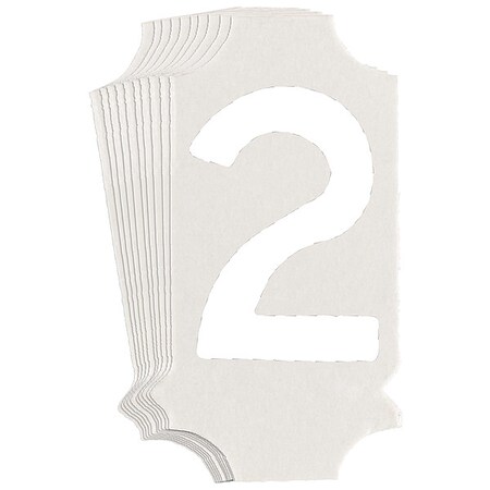 NumberLabel, 1-3/4inH, 7/8inW, PK10 MPN:5040P-2