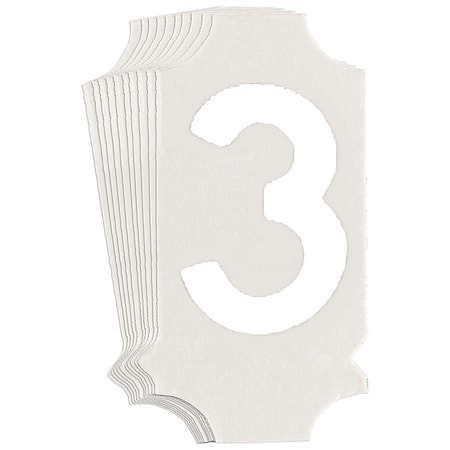 NumberLabel, 1-3/4inH, 7/8inW, PK10 MPN:5040P-3