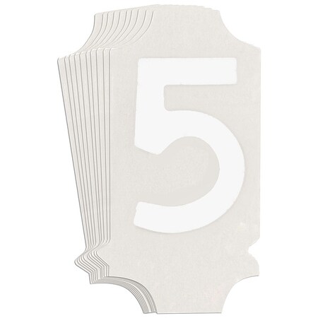 NumberLabel, 1-3/4inH, 7/8inW, PK10 MPN:5040P-5